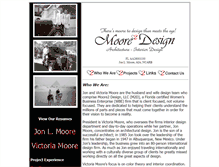 Tablet Screenshot of moore2design.com